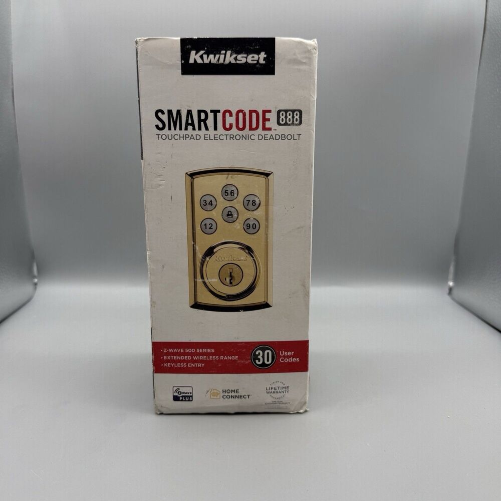 Kwikset SmartCode 888 Deadbolt Smart Lock Open Box Bronze
